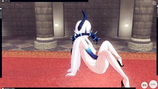 3D HENTAI Diabla Castle Masturbates