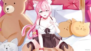 Cute Neko Babe Fucked in her Room (4K 60FPS)