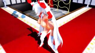MMD R-18 SANTA MIKU's swing dance