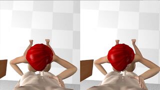 VR 3d Blowjob - Virtual Reality POV animated Sex