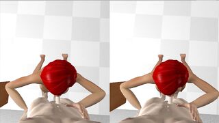 VR 3d Blowjob - Virtual Reality POV animated Sex
