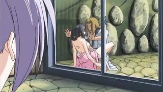 Cute girl in hot spring round2