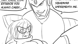 megaman hentai parody blues flashman