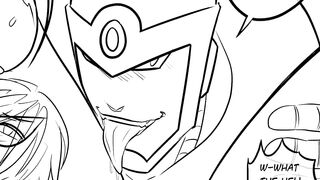 megaman hentai parody blues flashman