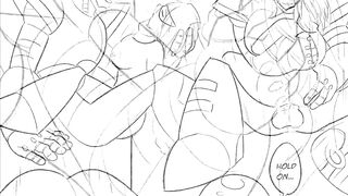 megaman hentai parody blues flashman