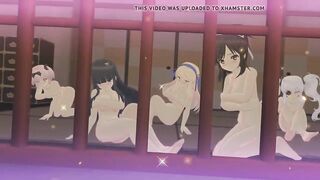 Senran Kagura Sexy Team Finisher Compilation Hidden Room