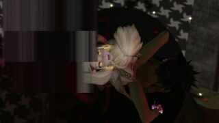 Falara getting passed around in Gangbang - Second Life