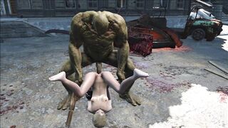 Fallout 4 Katsu sex adventure chap.7 Supermutant anal