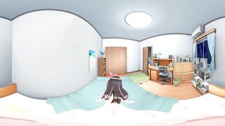 4K VR 360 and 3D - Rear KizunaAI while Mimiku waiting !