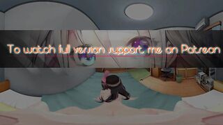 4K VR 360 and 3D - Rear KizunaAI while Mimiku waiting !