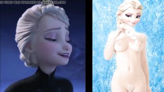 SekushiLover - DIsney Elsa vs Naked Elsa