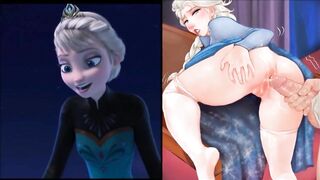SekushiLover - DIsney Elsa vs Naked Elsa