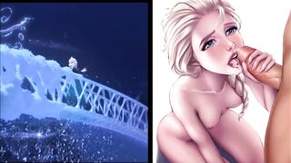 SekushiLover - DIsney Elsa vs Naked Elsa
