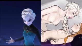 SekushiLover - DIsney Elsa vs Naked Elsa