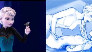 SekushiLover - DIsney Elsa vs Naked Elsa