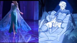 SekushiLover - DIsney Elsa vs Naked Elsa