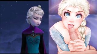SekushiLover - DIsney Elsa vs Naked Elsa