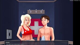 Summertime Saga - Lifeguard gloryhole blowjob