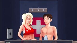 Summertime Saga - Lifeguard gloryhole blowjob