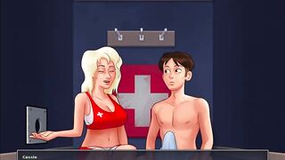 Summertime Saga - Lifeguard gloryhole blowjob