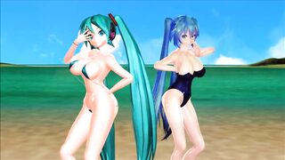 Persecution Complex Cellphone Girl Miku DT and Miku HK