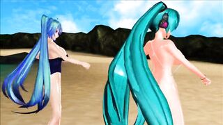 Persecution Complex Cellphone Girl Miku DT and Miku HK