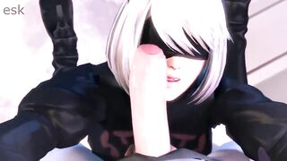 NIER AUTOMATA - 2B BLOWJOB 2