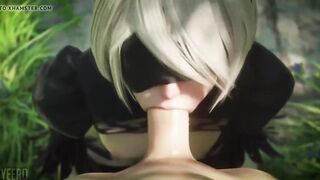 NIER AUTOMATA - 2B BLOWJOB