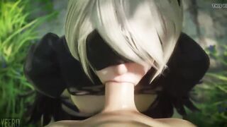 NIER AUTOMATA - 2B BLOWJOB