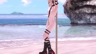 Cute and Pretty Marie Rose in Harness Straps