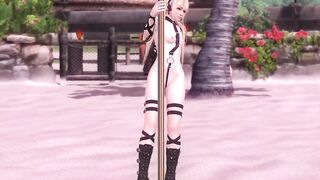 Cute and Pretty Marie Rose in Harness Straps