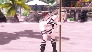 Cute and Pretty Marie Rose in Harness Straps