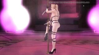 Cute and Pretty Marie Rose in Harness Straps