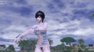 aion dance at the beach