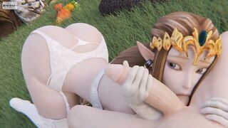 Princess Zelda Blowjob by Arhoangel (Extended Edit)