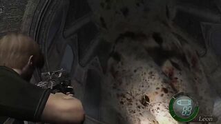 Resident evil 4-Glitch WHAT! happen to you Leon