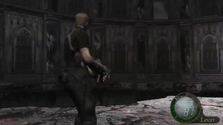 Resident evil 4-Glitch WHAT! happen to you Leon