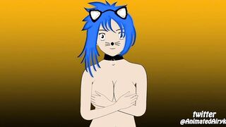 Animated Airyka Halloween Topless Dance
