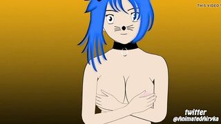 Animated Airyka Halloween Topless Dance