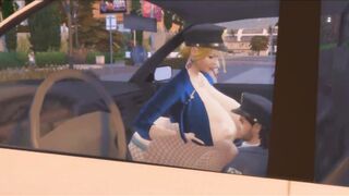 Big Ass Police Woman Fucked in Police Car