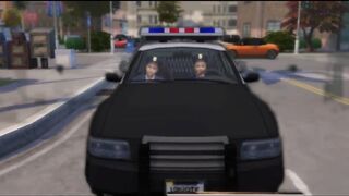 Big Ass Police Woman Fucked in Police Car