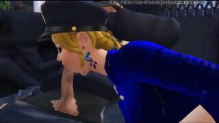 Big Ass Police Woman Fucked in Police Car