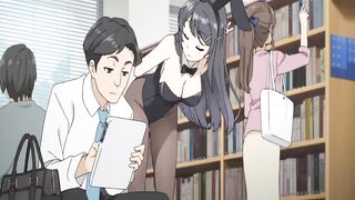 Hentai BunnyGirl in Library