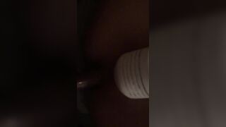 Anal sex as she plays with herself