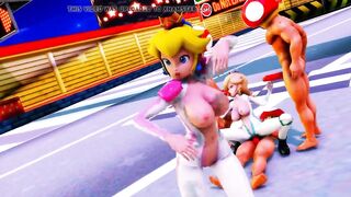 MMD R-18 Peach & Rosalina Mario 3D Hentai MV
