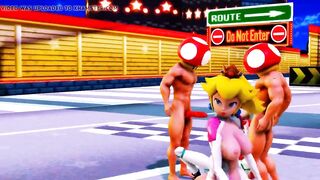 MMD R-18 Peach & Rosalina Mario 3D Hentai MV