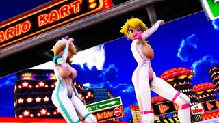 MMD R-18 Peach & Rosalina Mario 3D Hentai MV