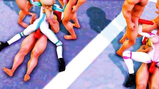 MMD R-18 Peach & Rosalina Mario 3D Hentai MV