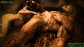 The Troll from the Shadows. Monster 3D Hentai