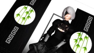 MMD R-18 2B - Dark Sea Adventure Nier: Automata 3D Hentai MV